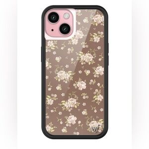 WILDFLOWER iPhone 15 Case Brown Floral